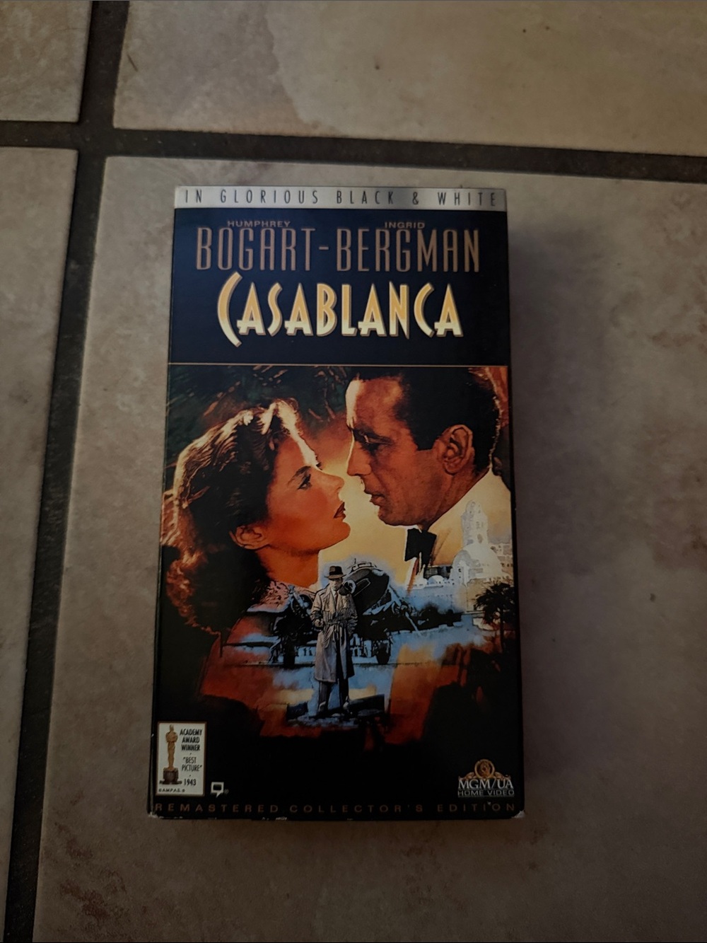 Casablanca Remastered Collector's Edition VHS - Black and Gold Artwork